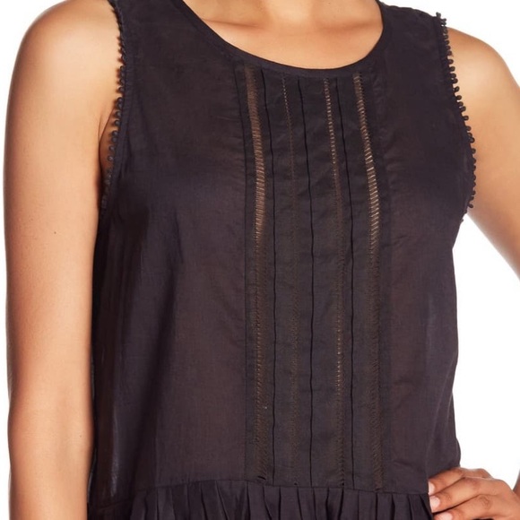 NWOT Velvet voile peplum top - Picture 2 of 6